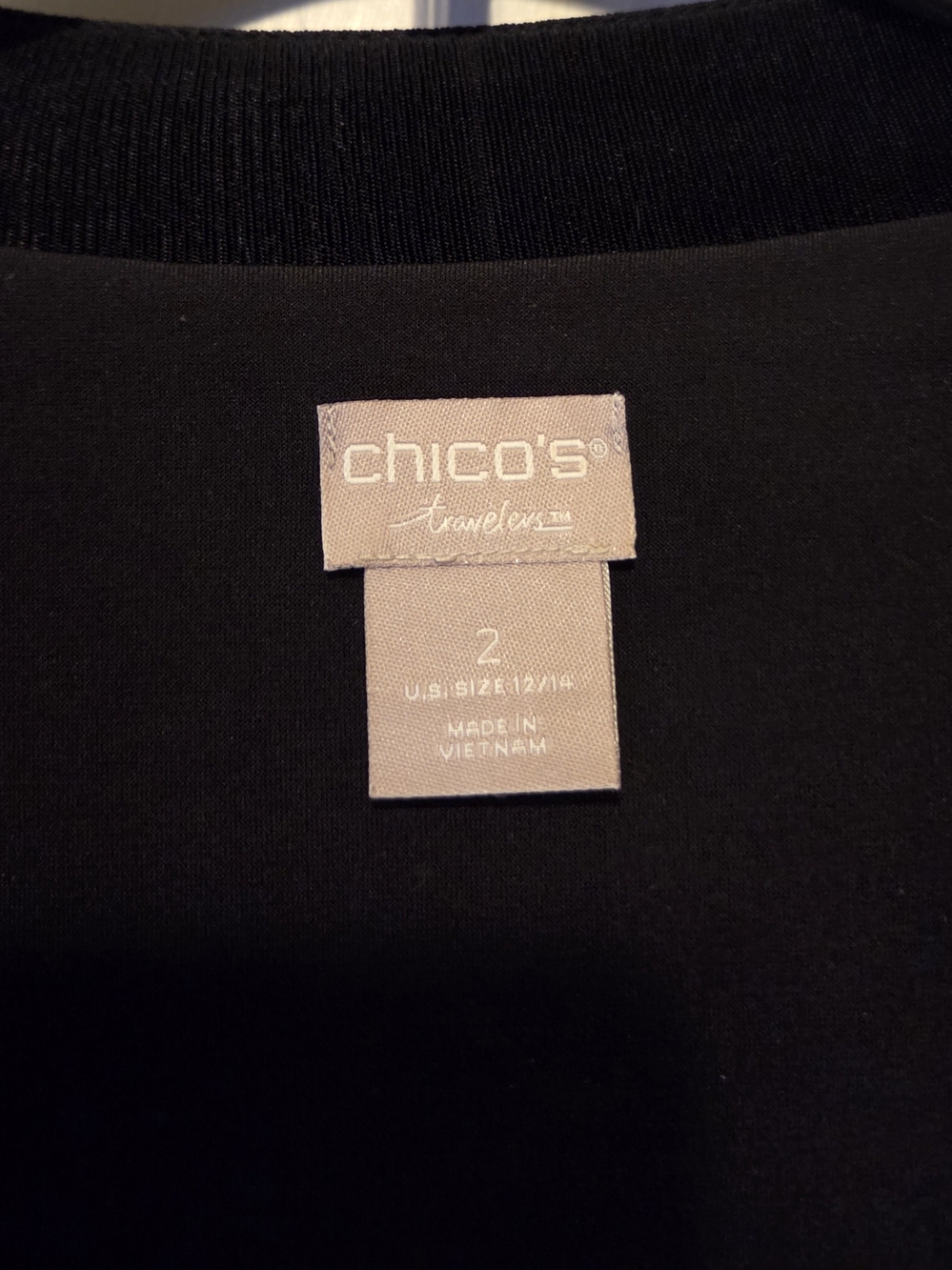 Chico's Travelers collection open-front cardigan - Picture 3 of 3